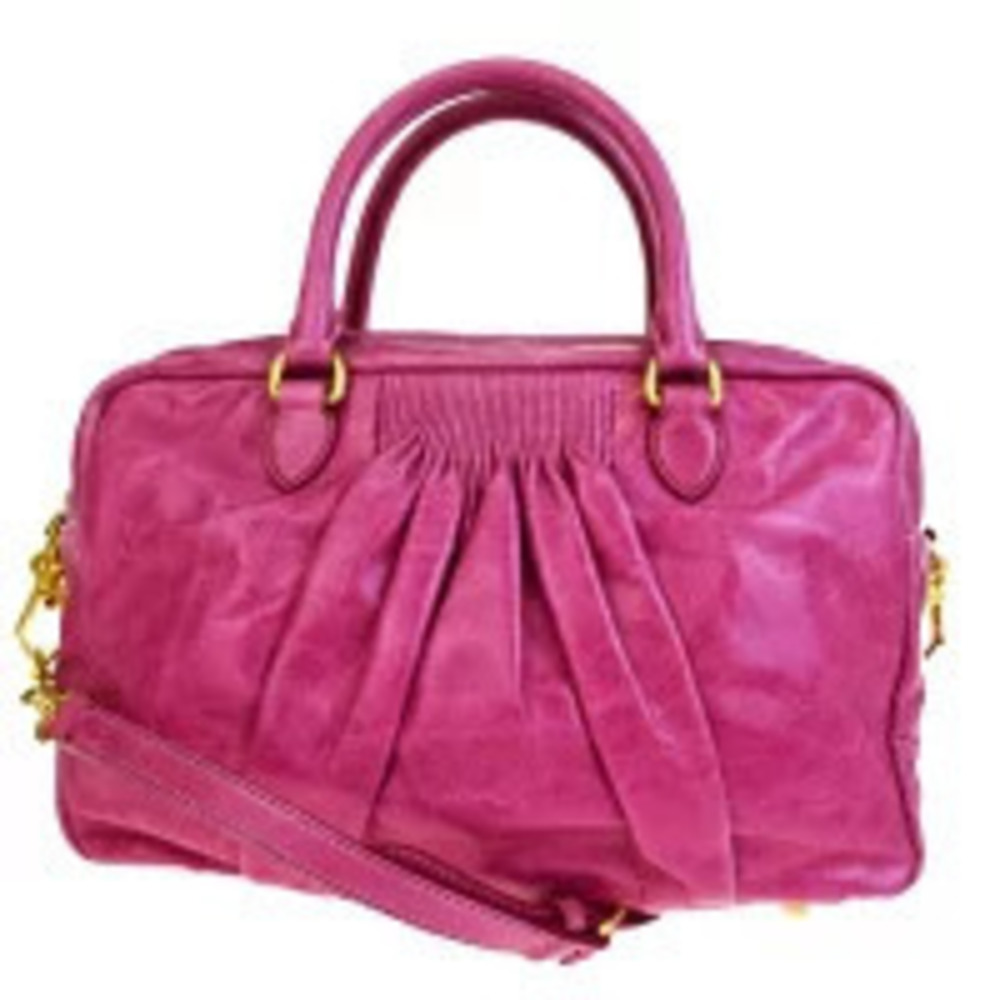 Miu Miu Handbag Crossbody Shoulder Bag Pink Leather